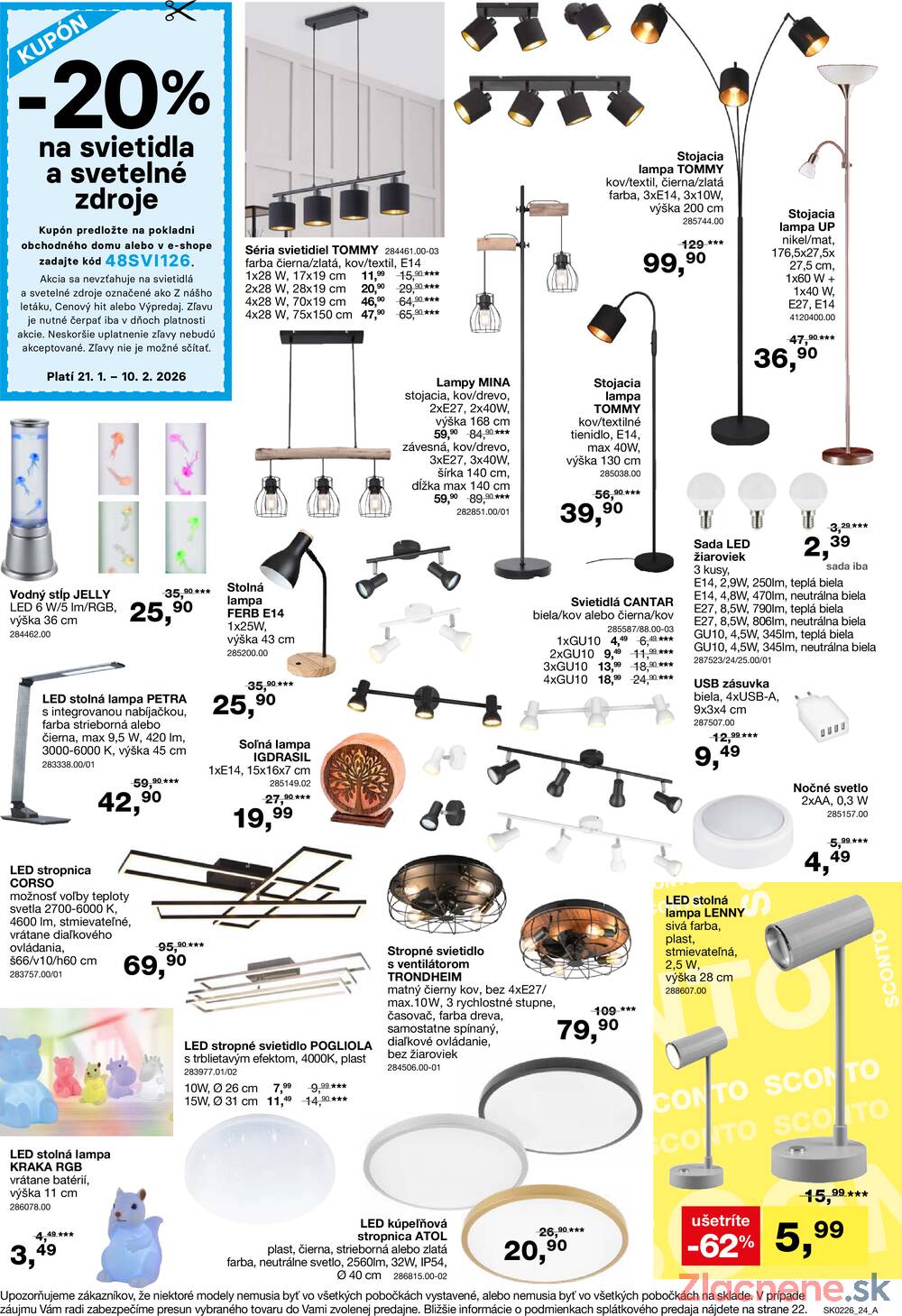 Sconto nábytok od 21.1. do 10.2.2026