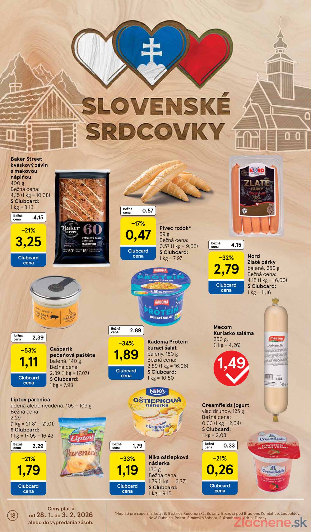 Tesco supermarkety od 28.1. do 3.2.2026