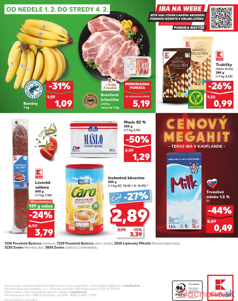 Leták Kaufland - Kaufland 29.1. - 4.2. - Kaufland Považská Bystrica - Lánska - strana 74