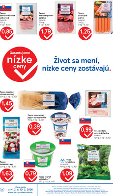 Tesco supermarkety od 4.2. do 10.2.2026