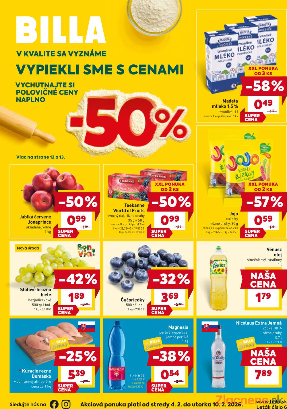 BILLA od 4.2. do 10.2.2026