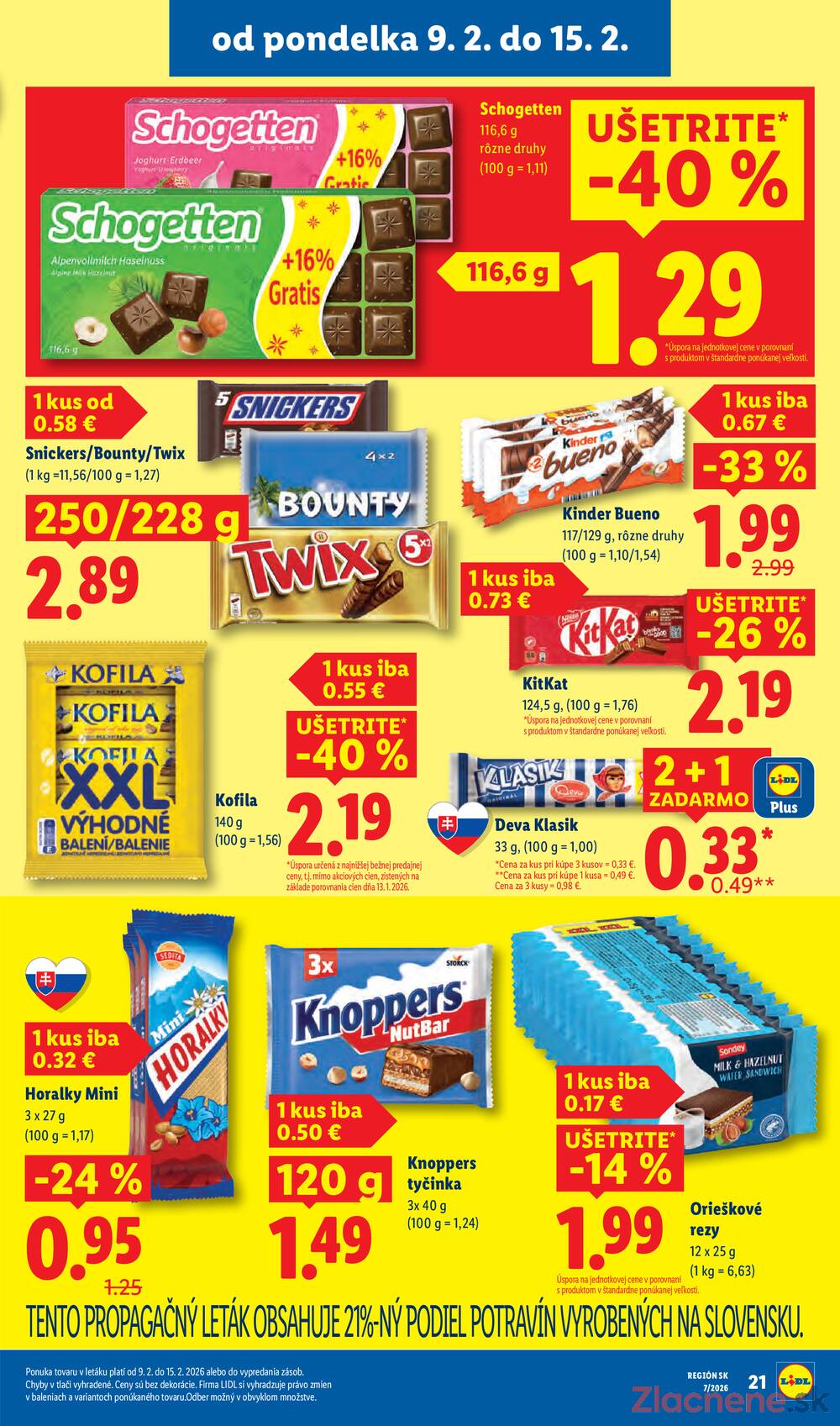Lidl od štvrtka 12.2. - 15.2.