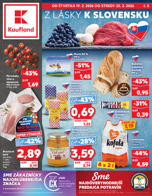 Leták Kaufland 19.2. - 25.2. - Kaufland Bratislava - Rača