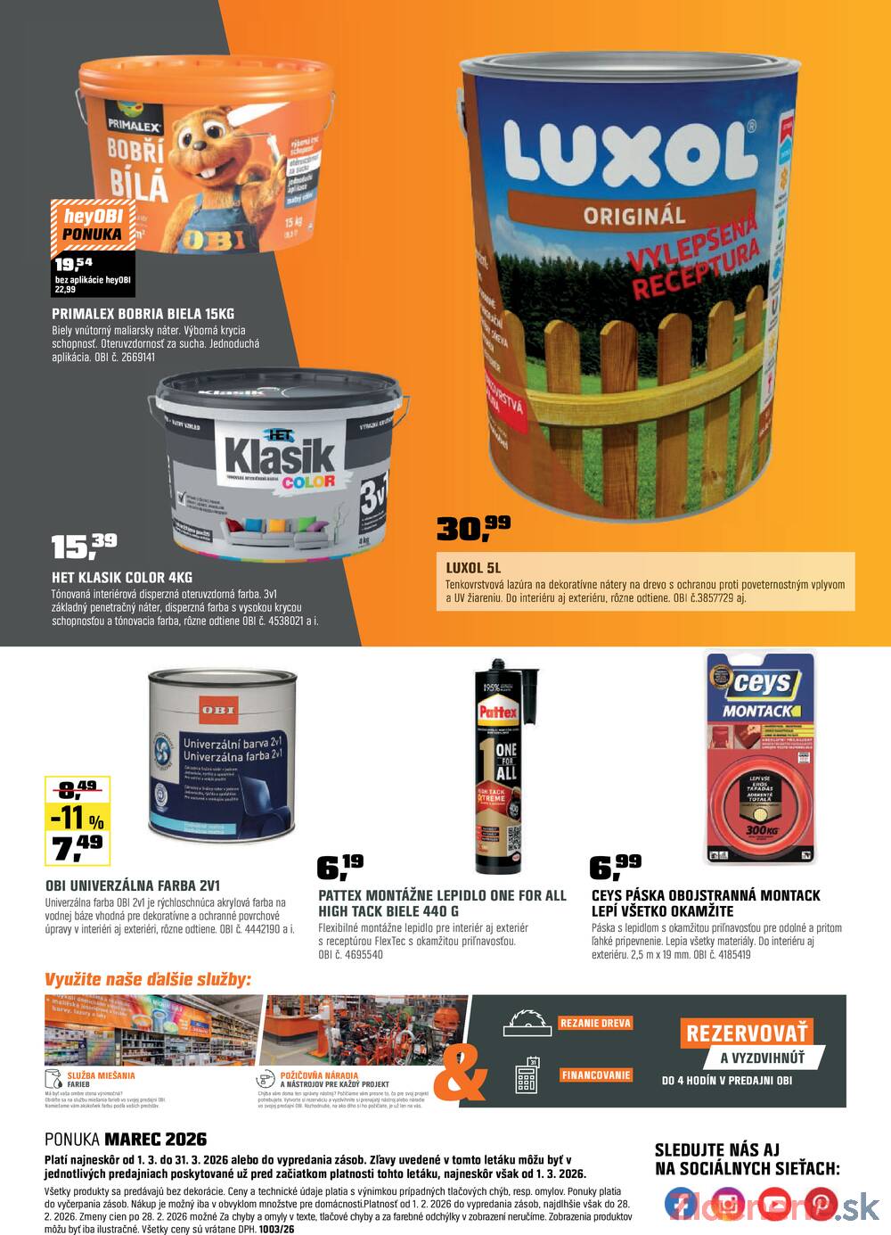 OBI od 1.3. do 15.3.2026
