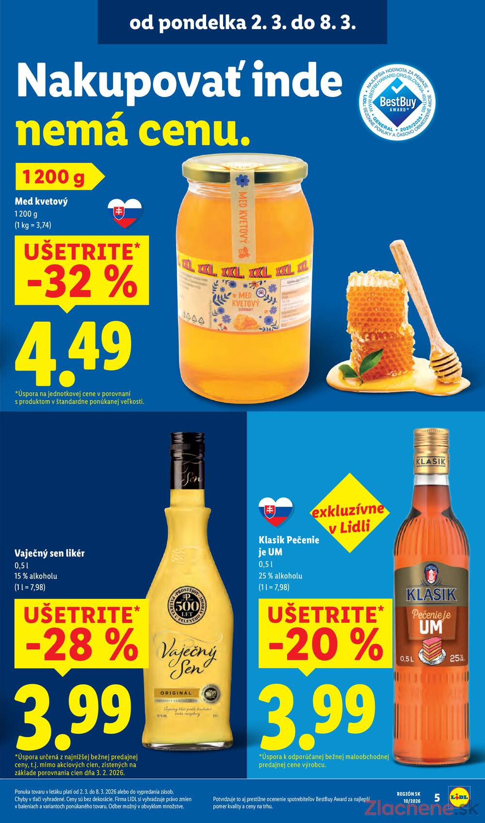 Lidl Pondělok 2.3. - 8.3.
