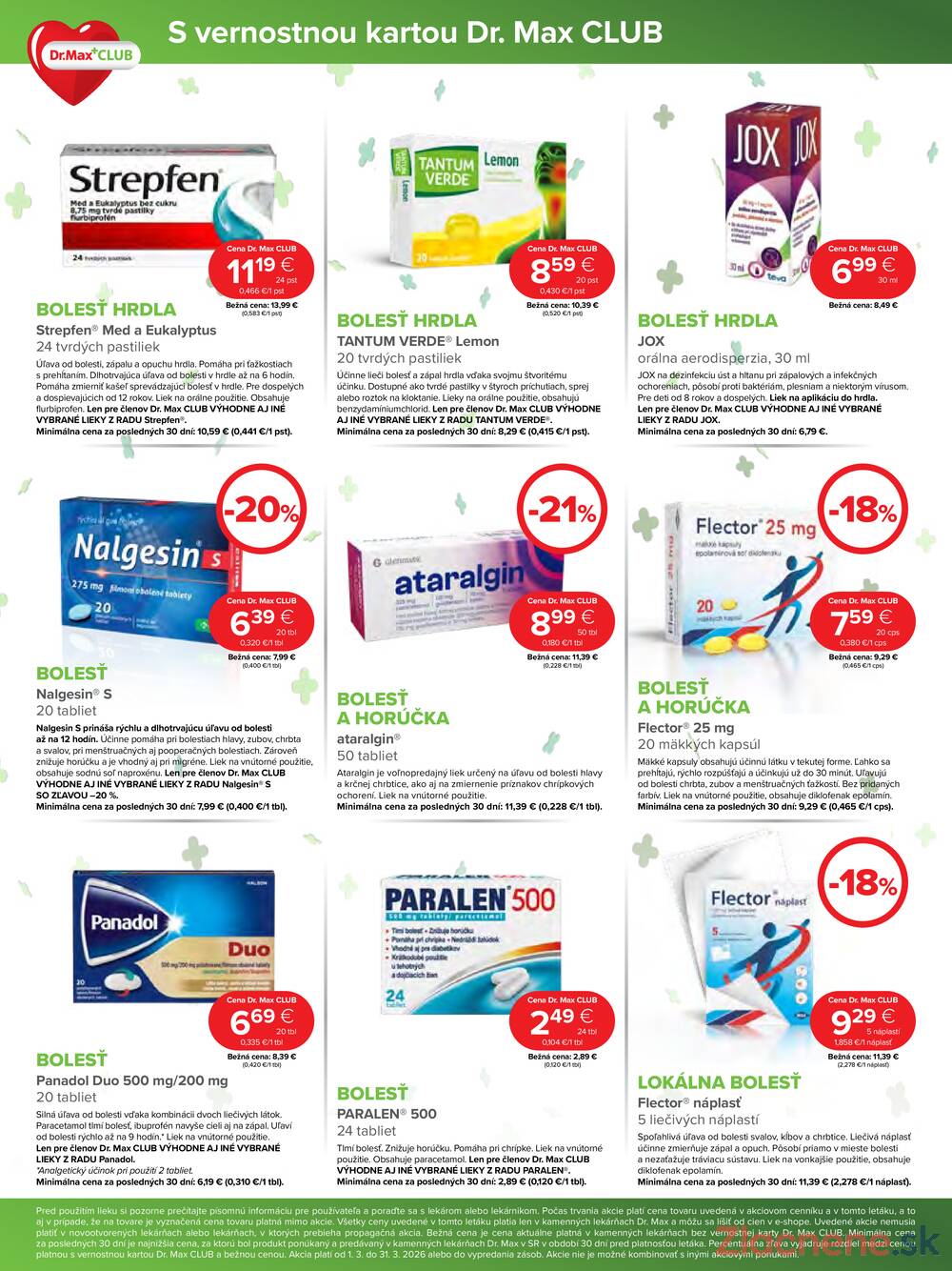 Leták Dr.Max - Dr.Max do 31.3. - strana 2