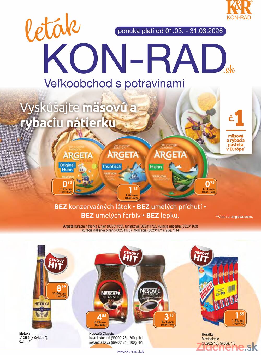 Leták KON - RAD - KON - RAD do 31.3. - strana 1