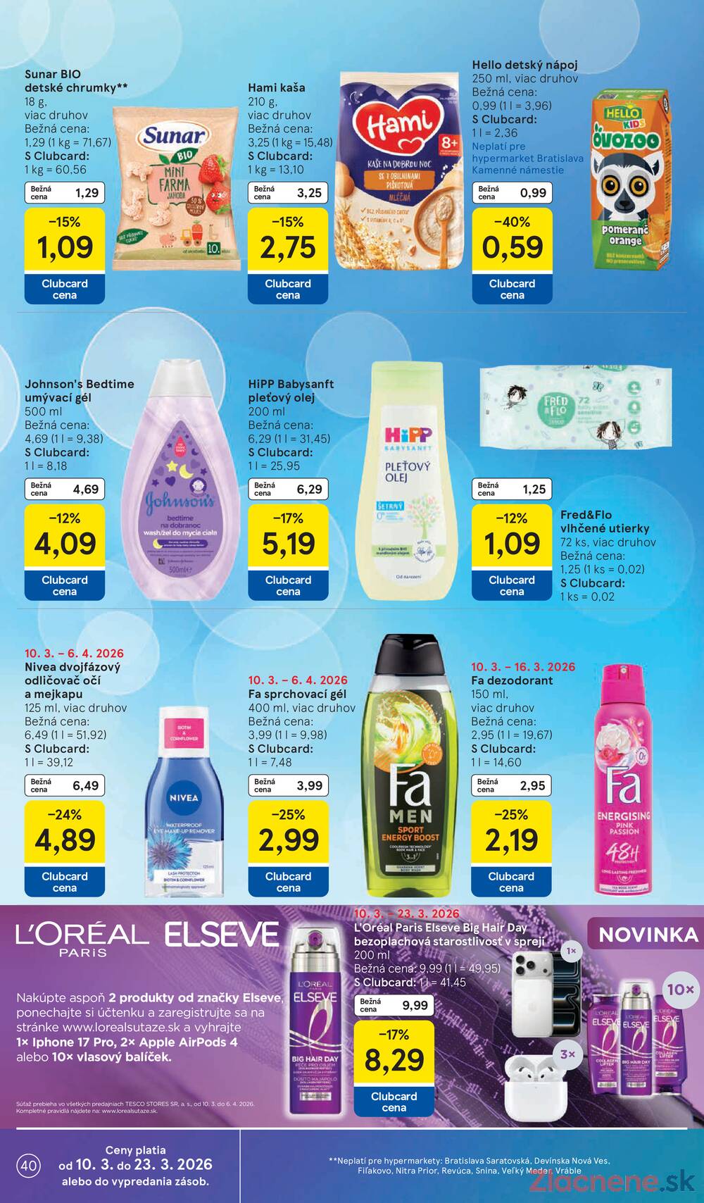 Leták Tesco - Tesco malé hypermarkety 11.3. - 17.3. - strana 40