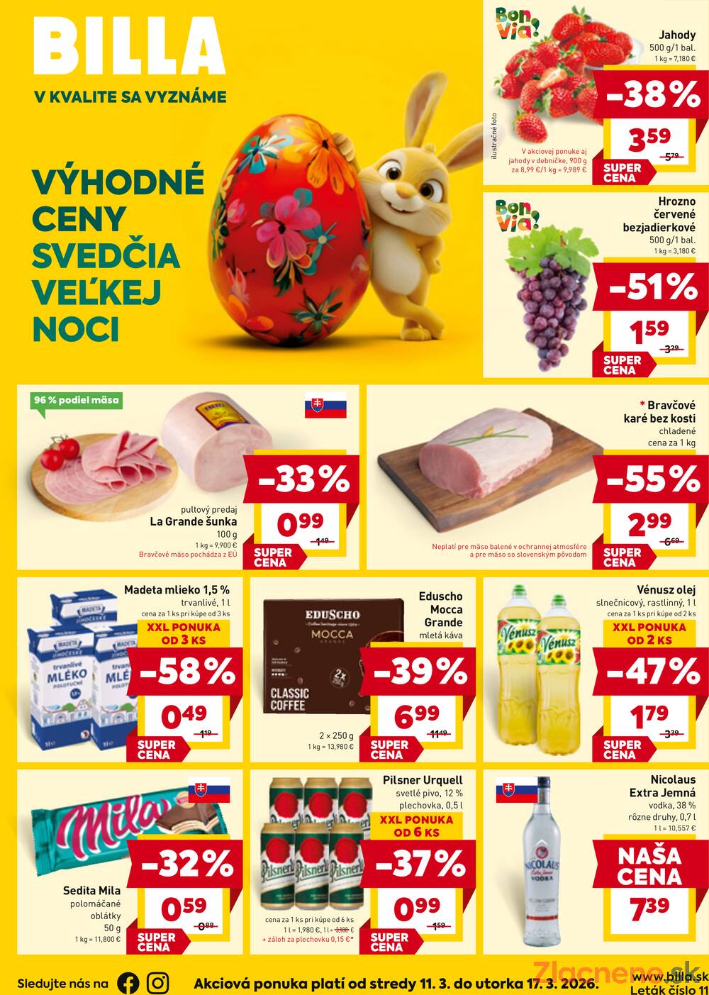 BILLA od 11.3. do 17.3.2026