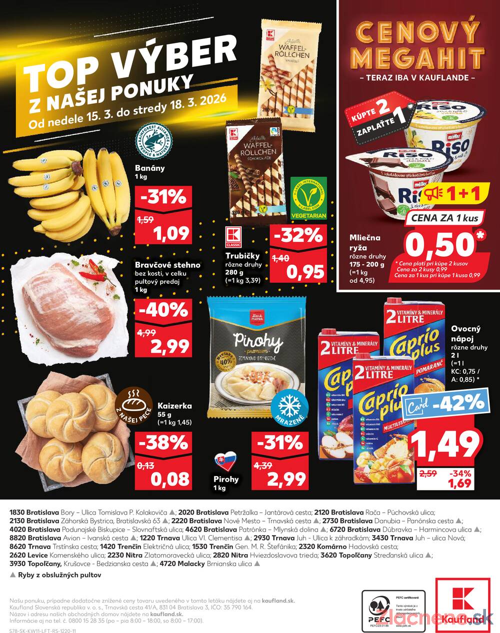 Kaufland 12.3. - 18.3. - Kaufland Bratislava Danubia – Panónska cesta