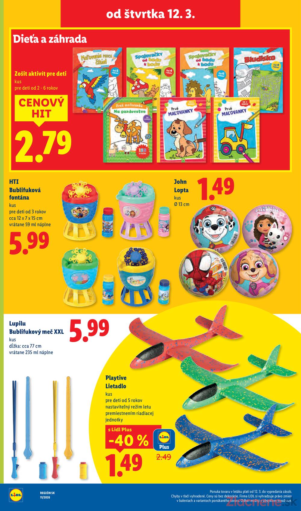 Lidl Štvrtok 12.3. - 15.3.