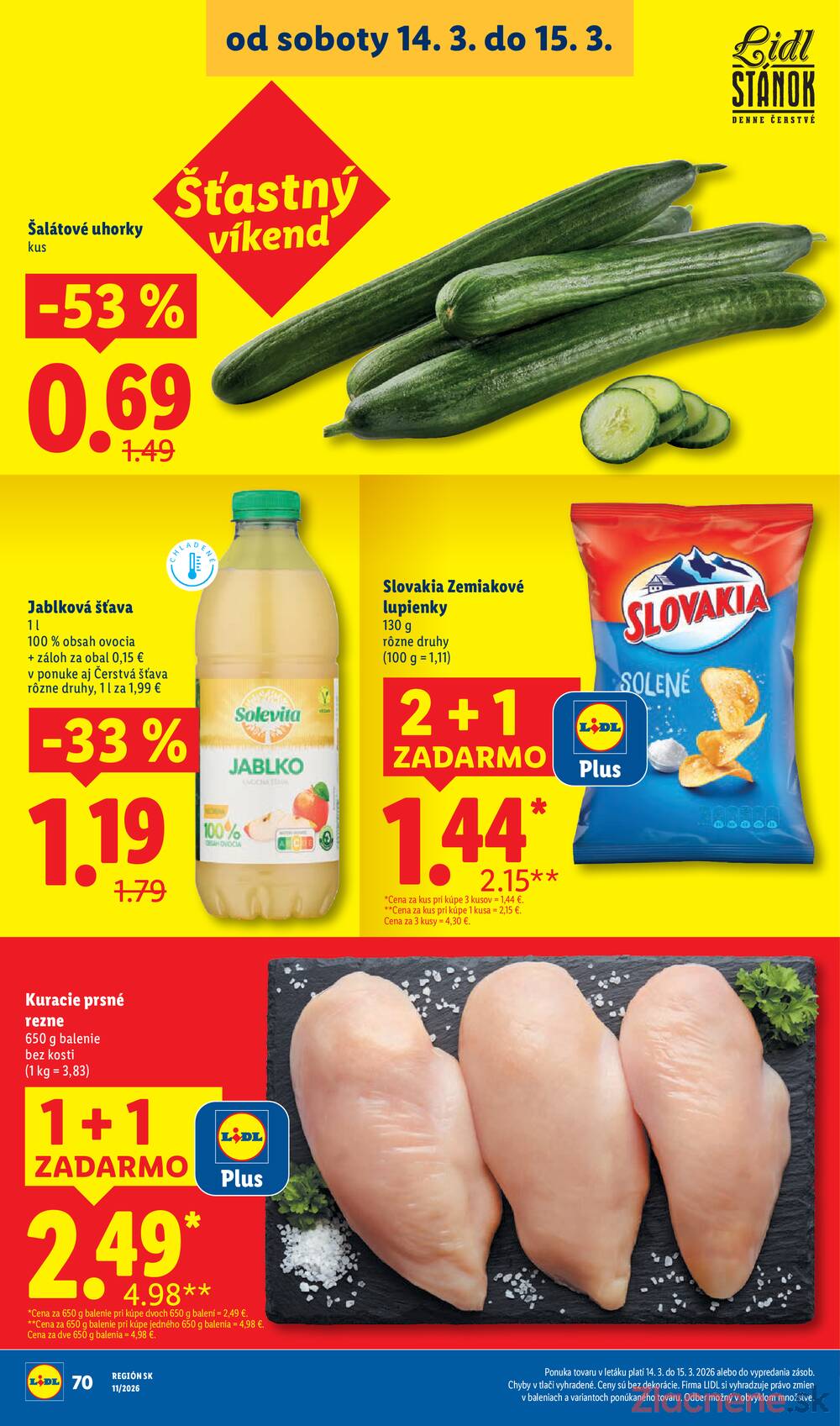 Lidl Štvrtok 12.3. - 15.3.