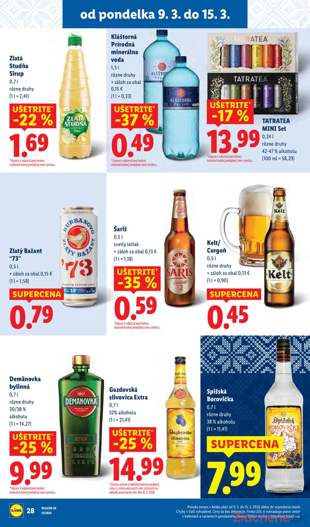 Lidl Štvrtok 12.3. - 15.3.