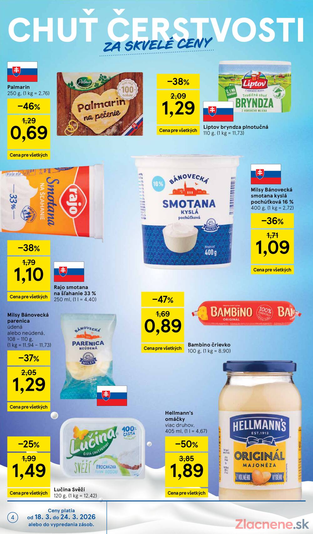 Tesco supermarkety od 18.3. do 24.3.2026