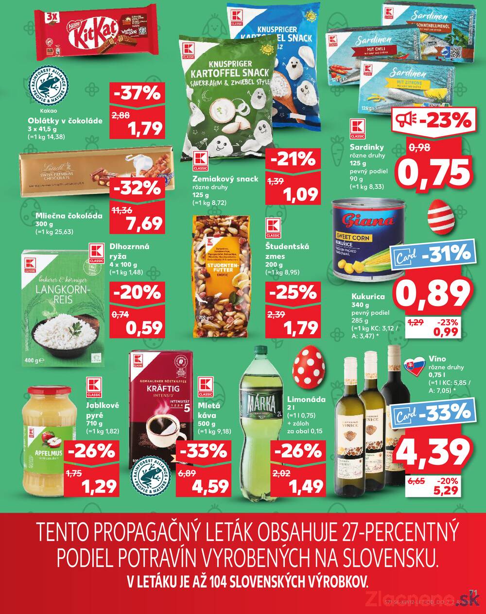 Leták Kaufland - Kaufland 19.3. - 25.3. - Kaufland Michalovce (Humenská cesta) - strana 71