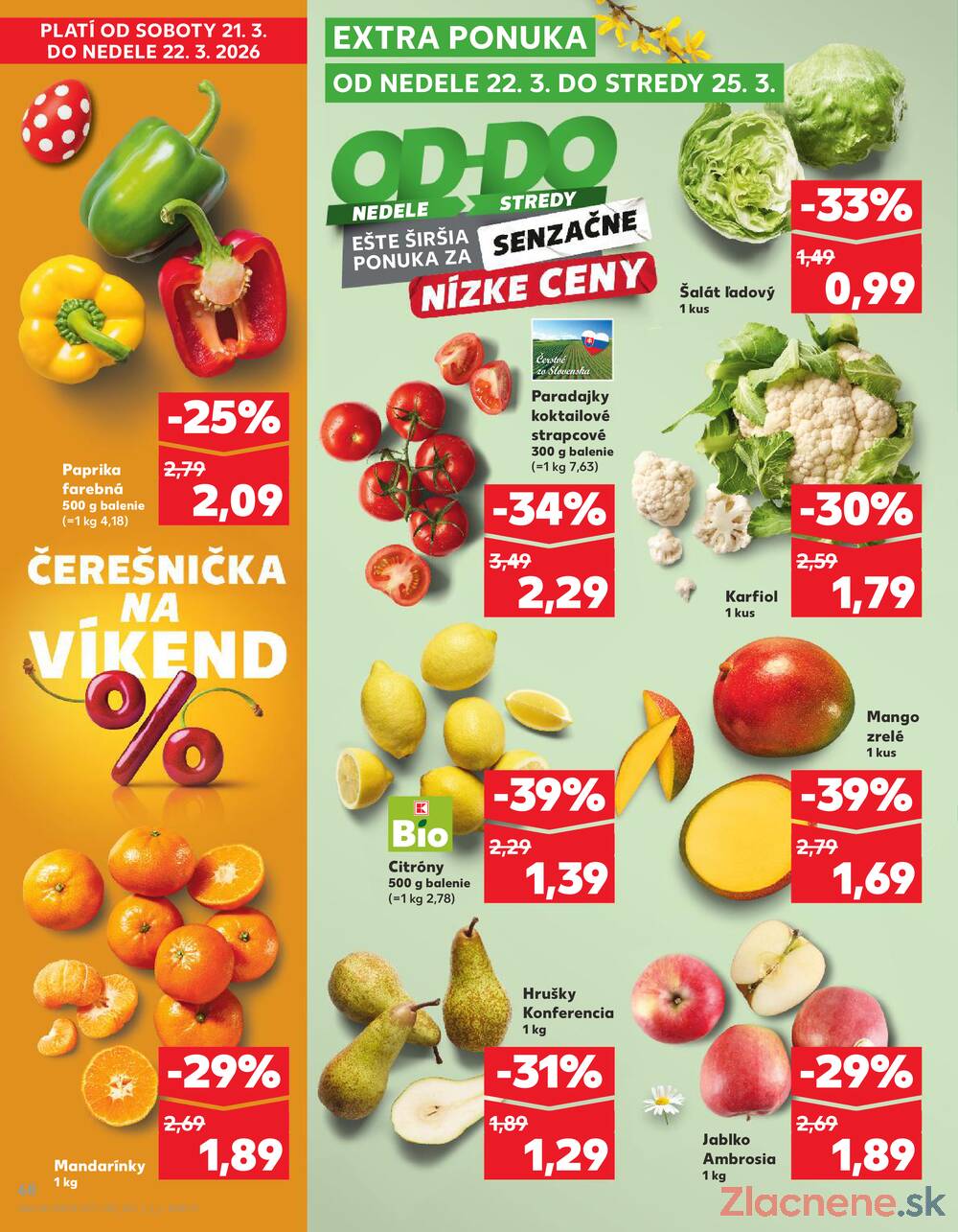 Kaufland 19.3. - 25.3. - Kaufland Zlaté Moravce