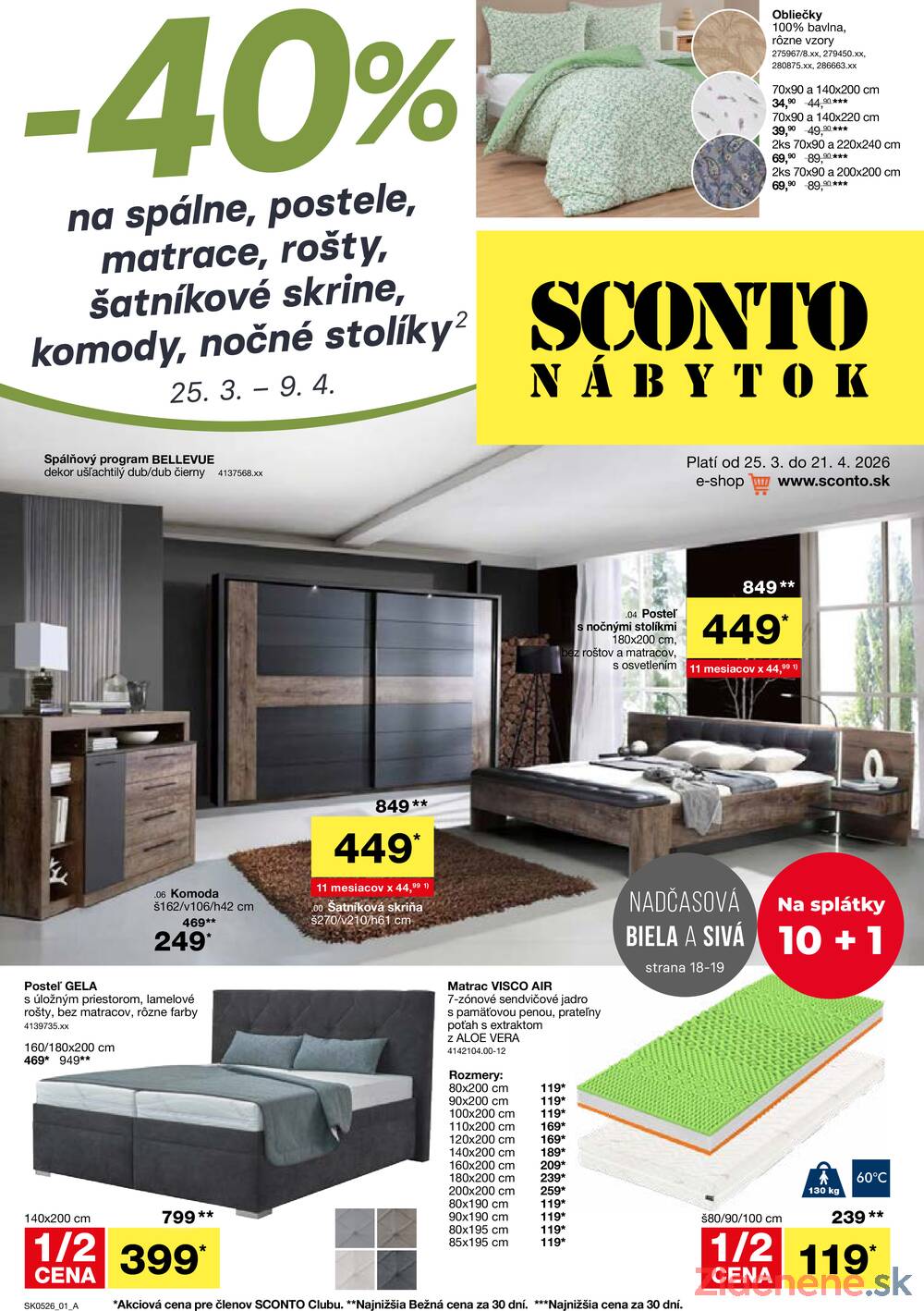 Leták SCONTO nábytok - Sconto nábytok od 25.3. do 21.4.2026 - strana 1 Leták SCONTO nábytok - Sconto nábytok od 25.3. do 21.4.2026 - strana 1