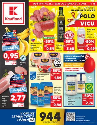 Leták Kaufland 26.3. - 31.3. - Kaufland Bratislava - Rača