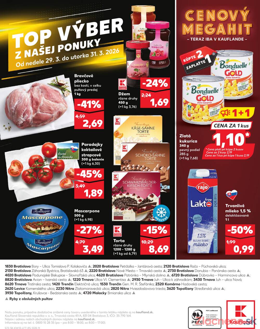 Kaufland 26.3. - 31.3. - Kaufland Nitra - Čermáň