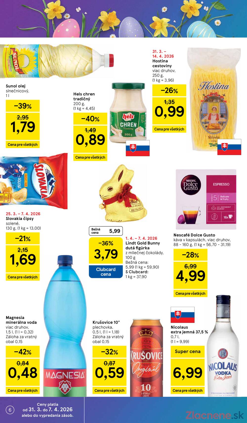 Leták Tesco - Tesco supermarkety od 31.3. do 7.4.2026 - strana 6