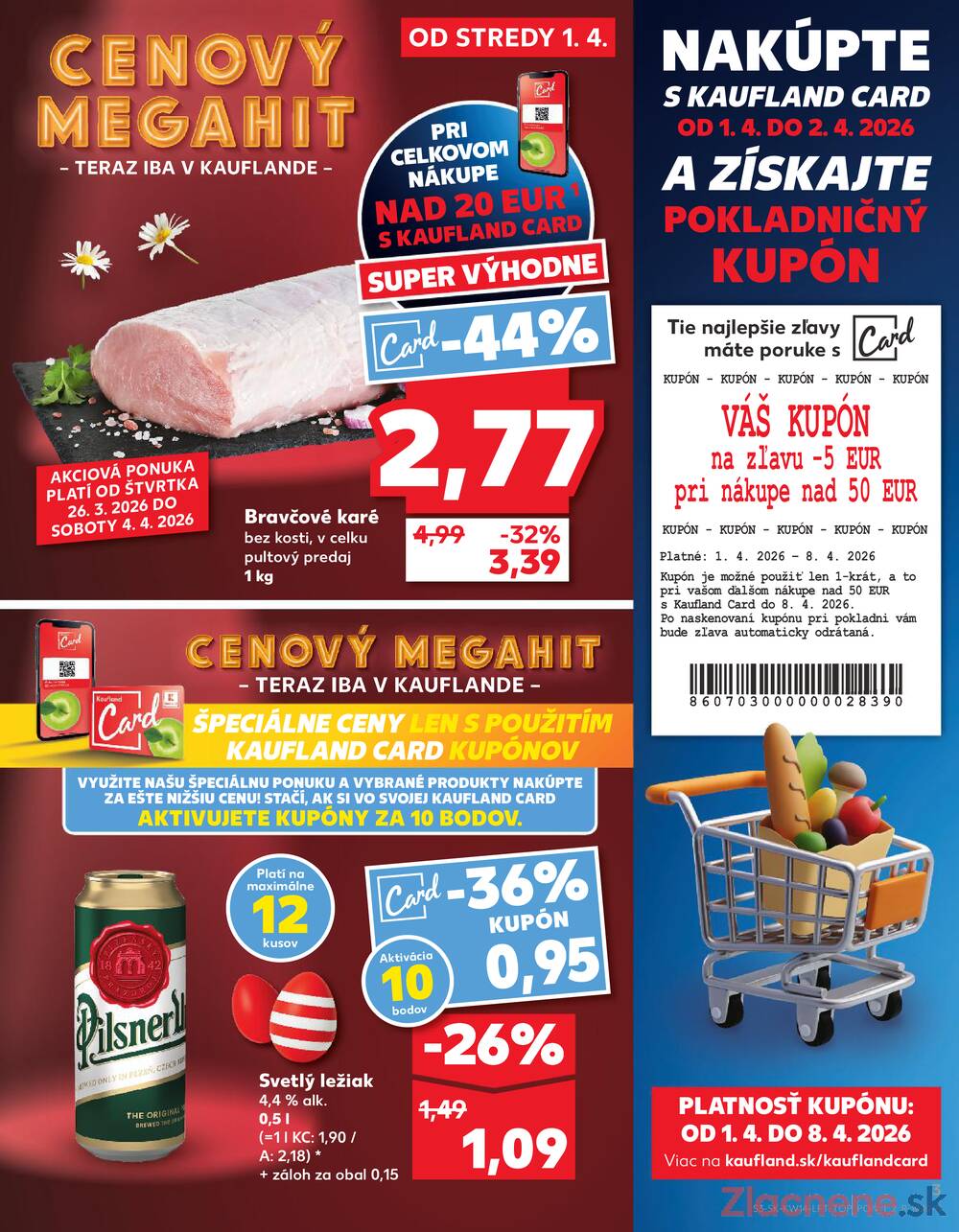Kaufland 1.4. - 8.4. - Kaufland Poprad - Jiřího Wolkera