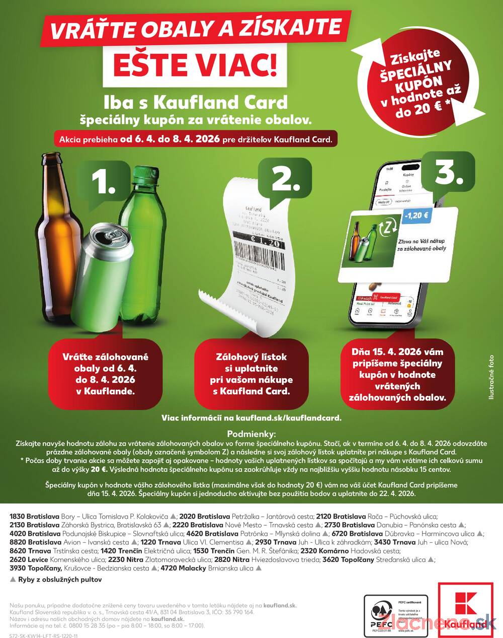 Leták Kaufland - Kaufland 1.4. - 8.4. - Kaufland (Harmincova, Bratislava - Dúbravka) - strana 72 Leták Kaufland - Kaufland 1.4. - 8.4. - Kaufland (Harmincova, Bratislava - Dúbravka) - strana 72