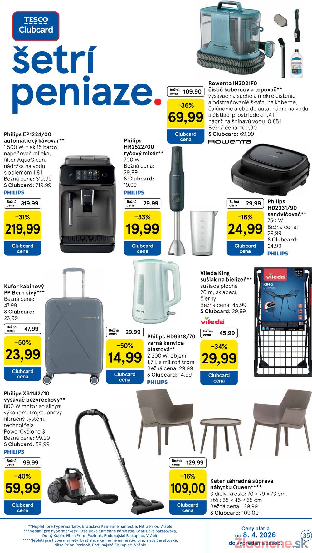 Tesco malé hypermarkety 7.4. - 14.4.