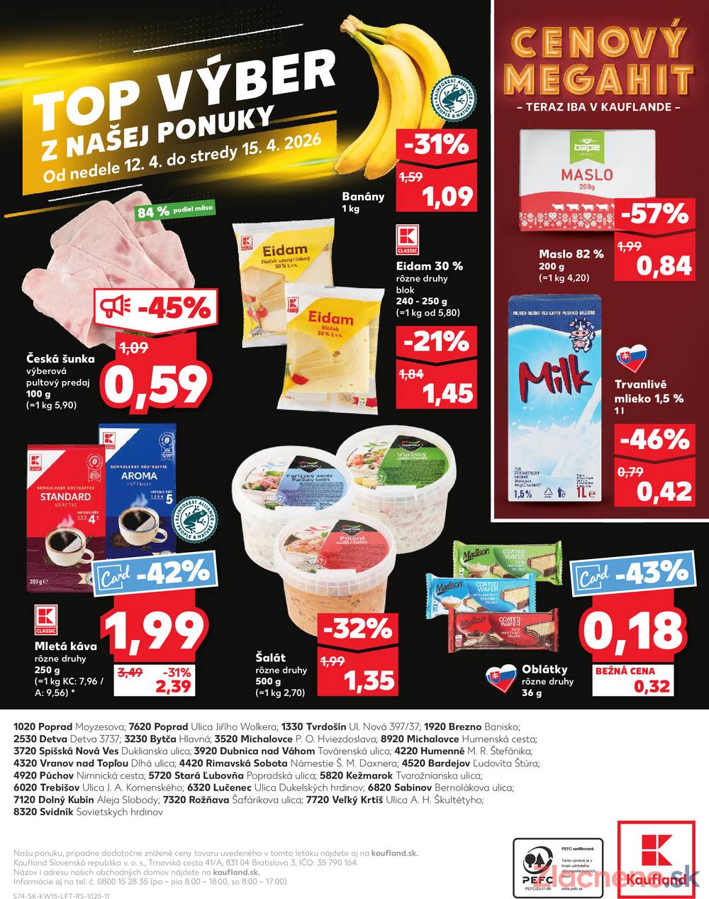 Kaufland 9.4. - 15.4. - Kaufland Rožňava