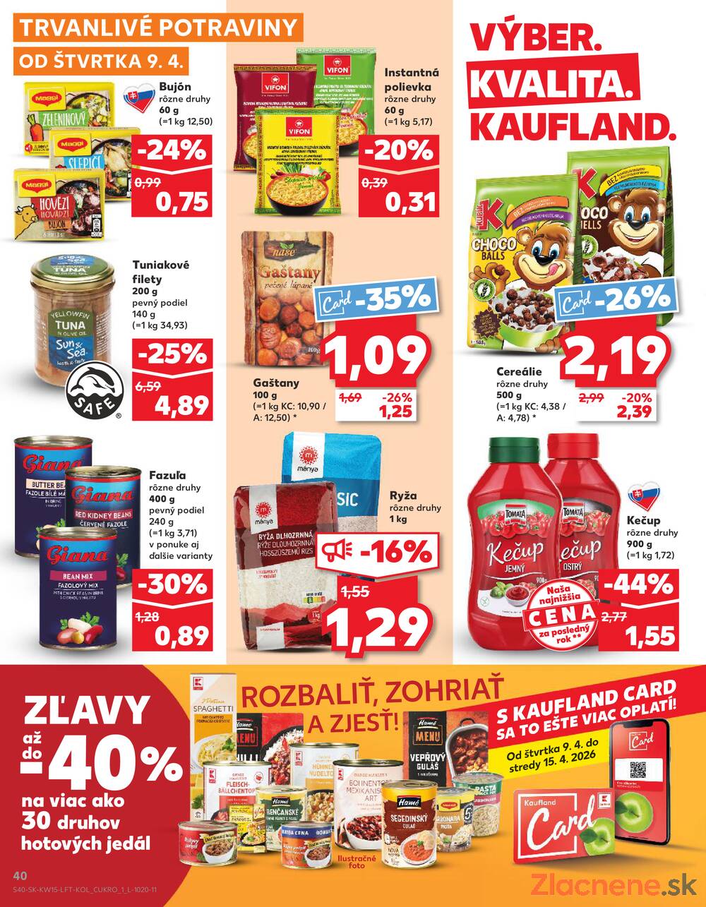 Kaufland 9.4. - 15.4. - Kaufland Piešťany