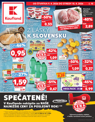 Leták Kaufland 9.4. - 15.4. - Kaufland Zlaté Moravce