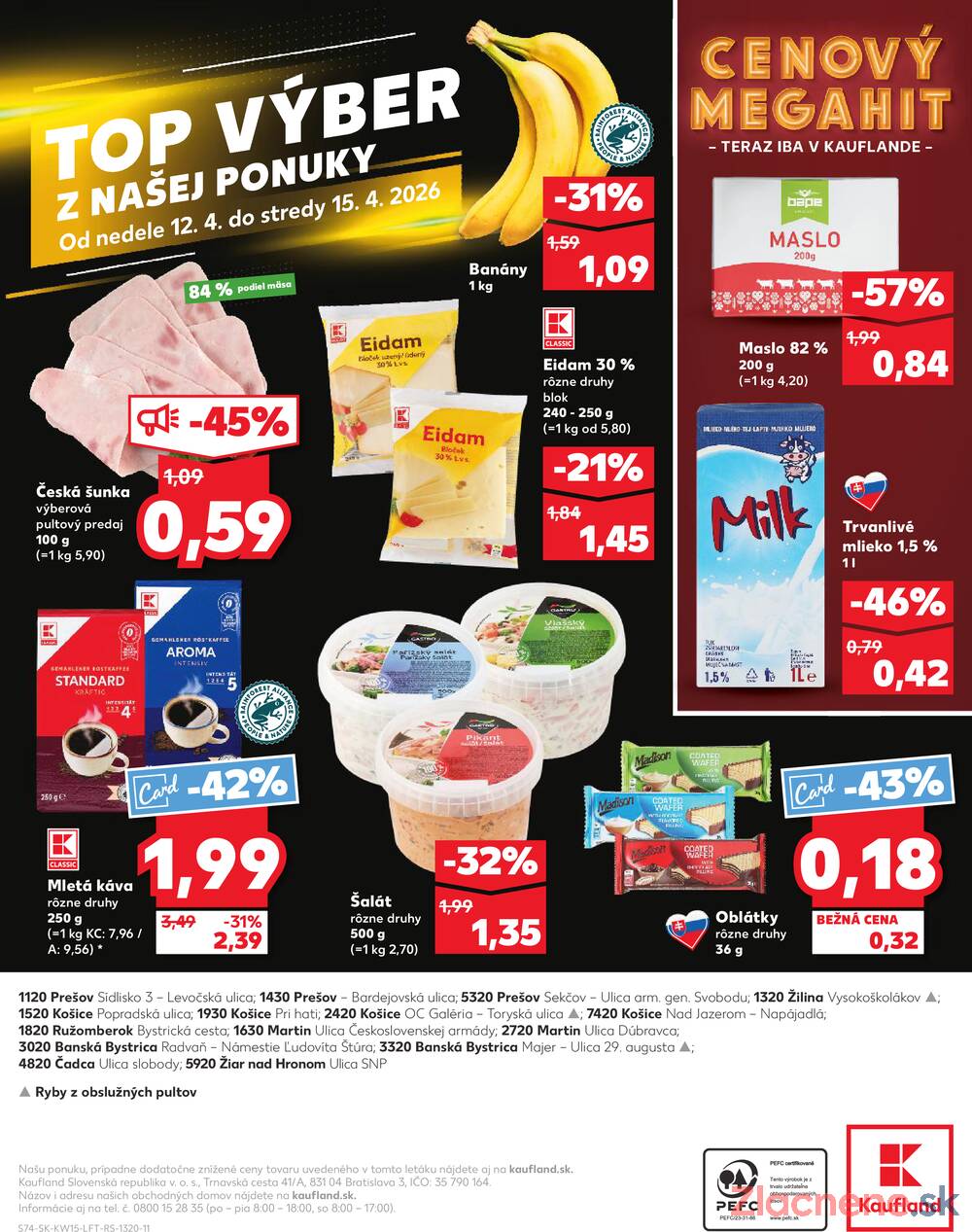 Leták Kaufland - Kaufland 9.4. - 15.4. - Kaufland Banská Bystrica - Radvaň - strana 74