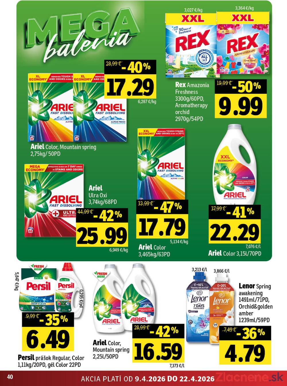 Leták Fresh - Fresh do 22.4. - strana 40