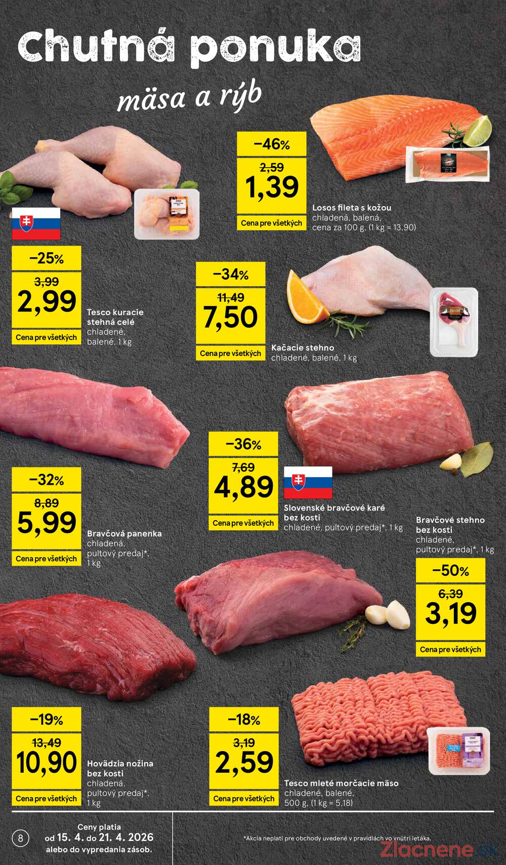 Leták Tesco - Tesco malé hypermarkety 15.4. - 21.4. - strana 8