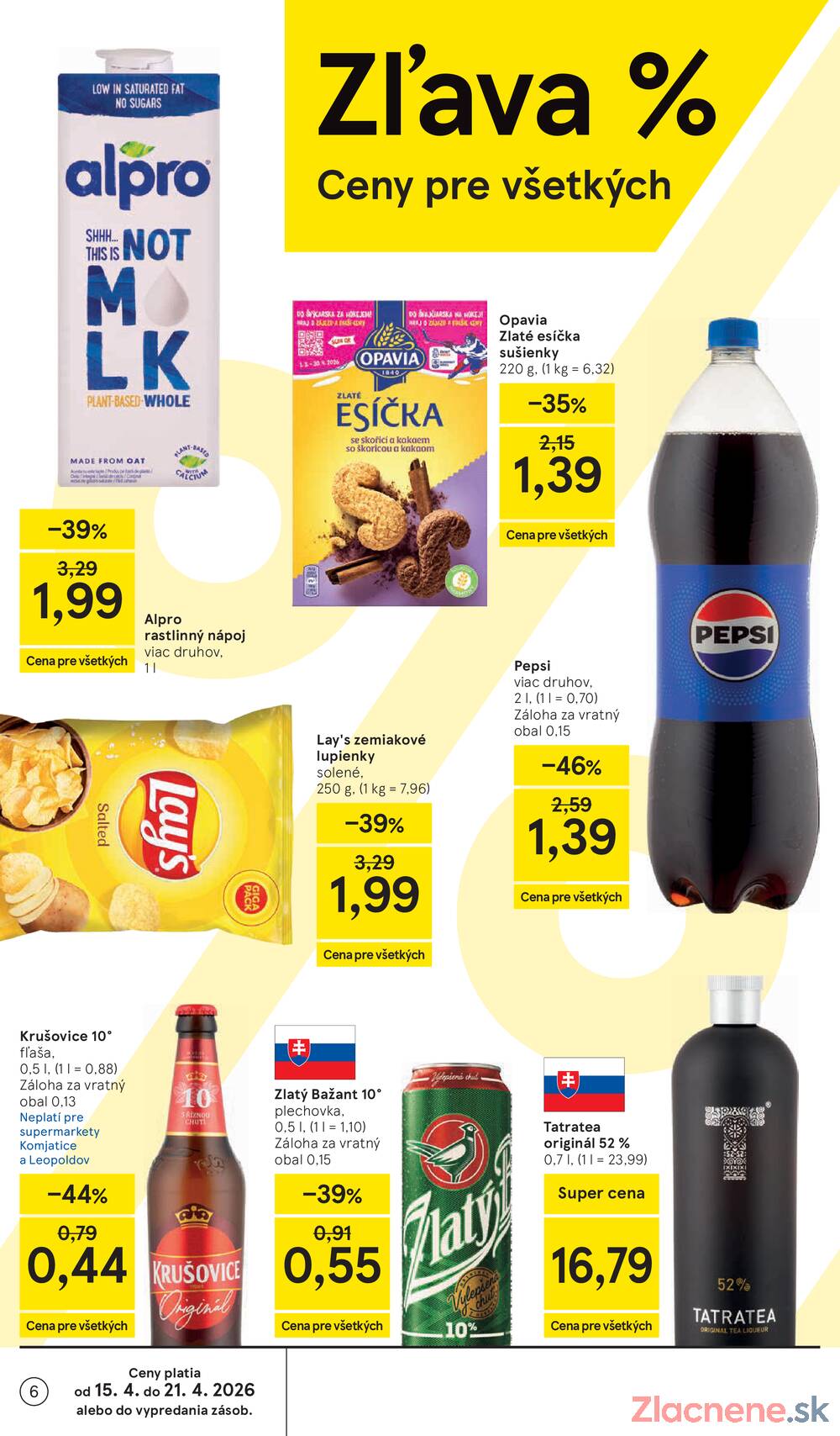 Tesco supermarkety od 15.4. do 21.4.2026