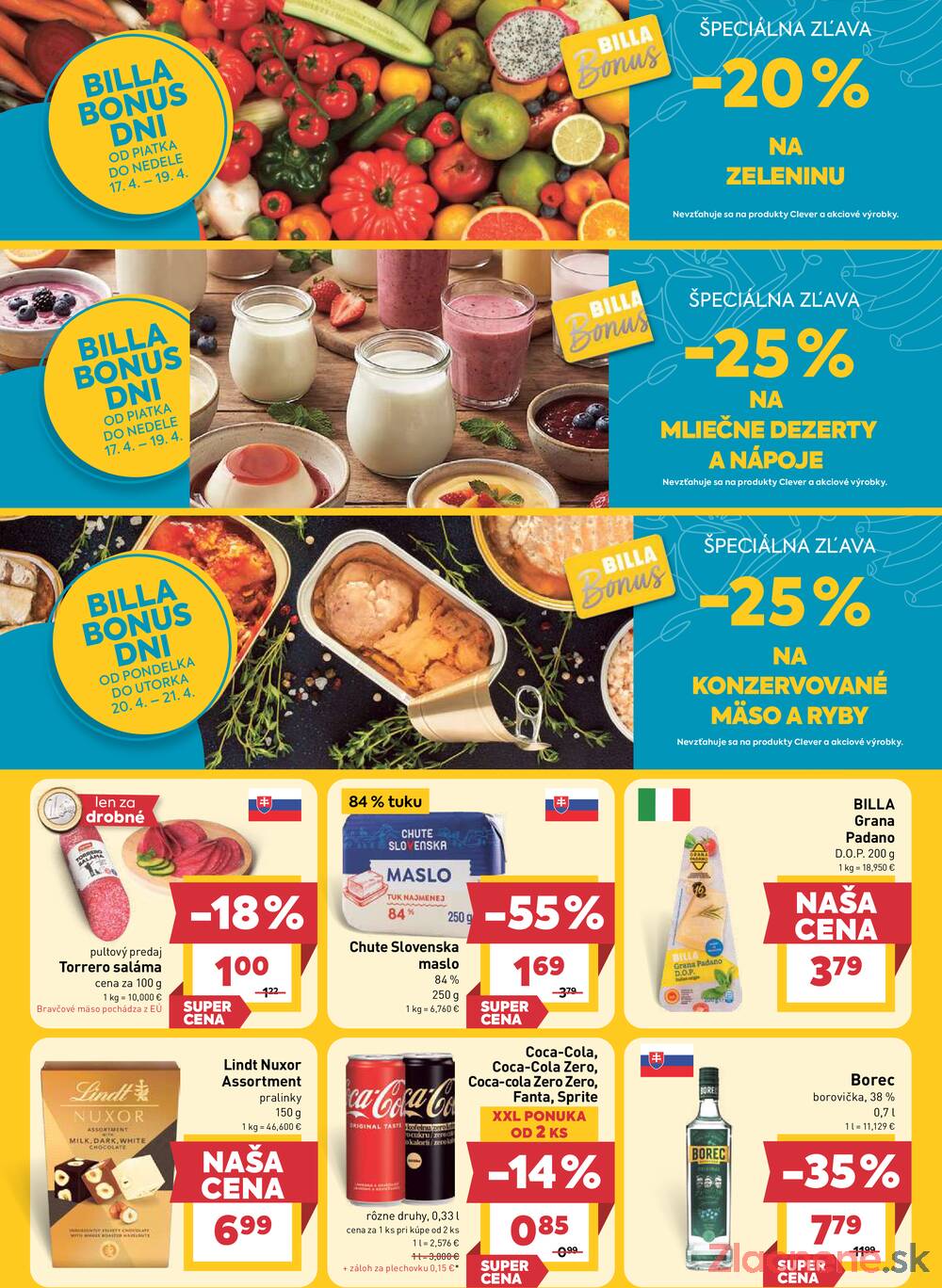 BILLA od 15.4. do 21.4.2026