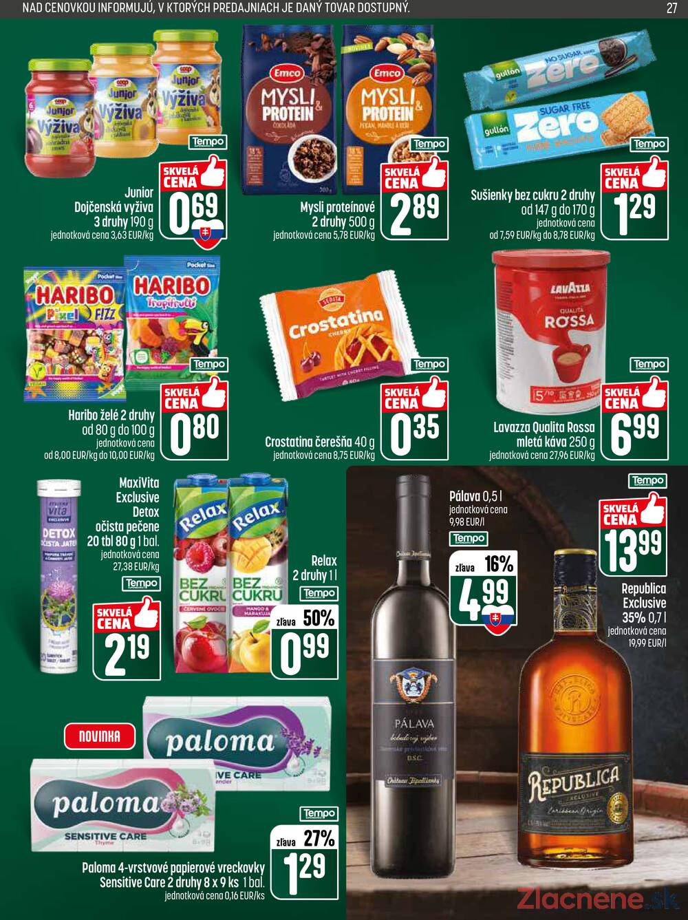 Leták COOP Jednota Slovensko - COOP do 22.4. - strana 27