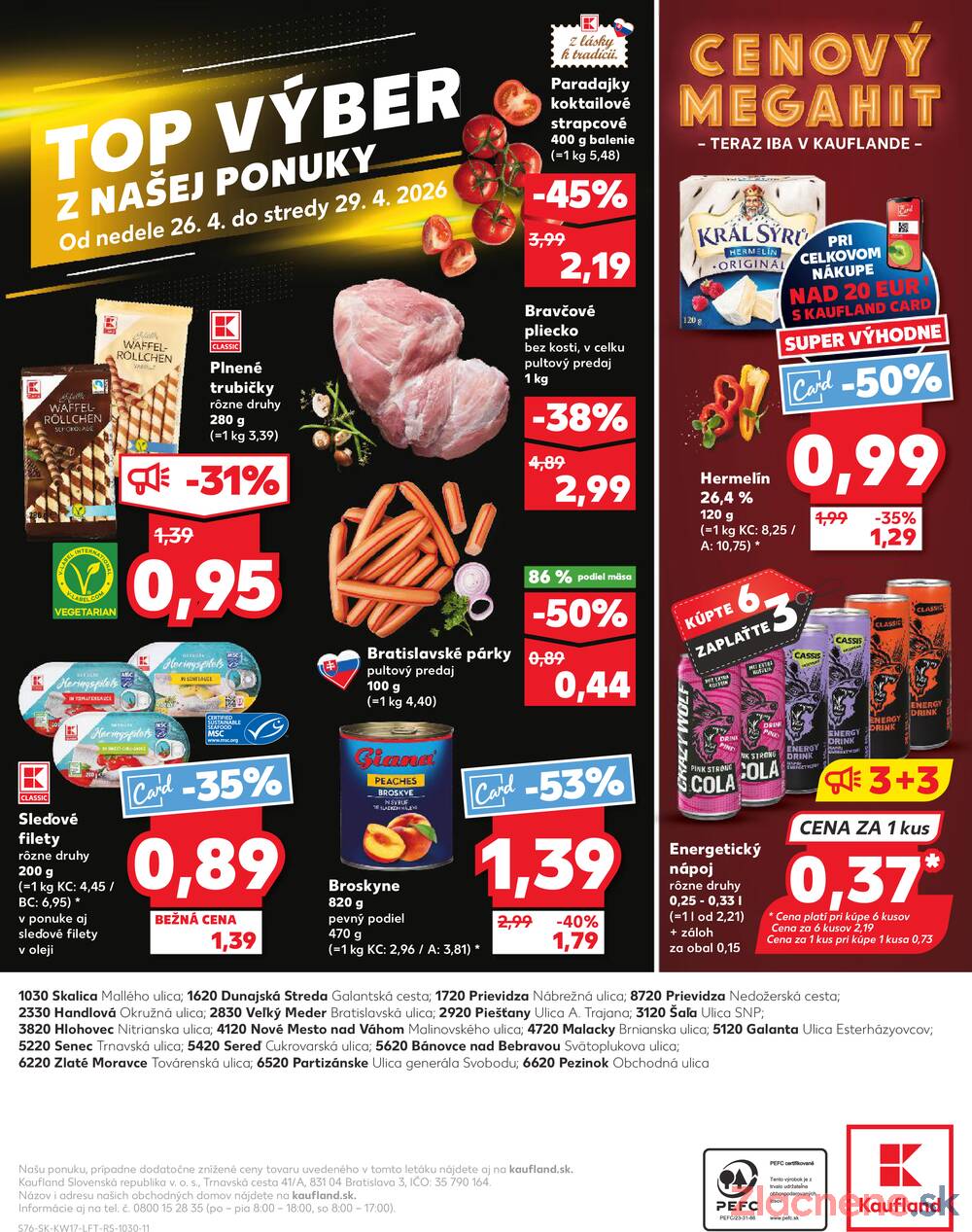 Kaufland 23.4. - 29.4. - Kaufland Piešťany