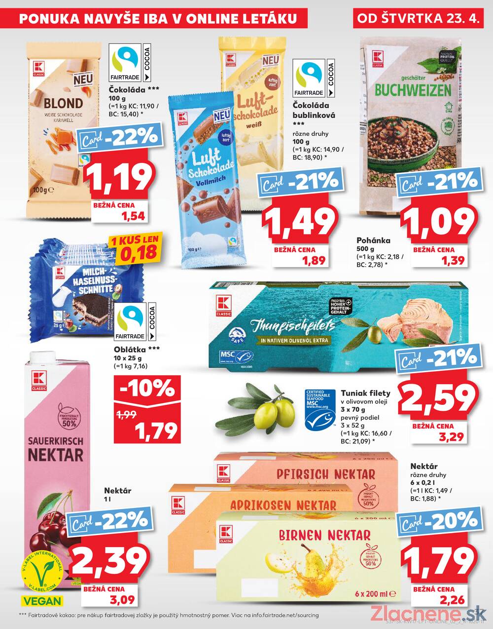 Kaufland 23.4. - 29.4. - Kaufland (Kasárenská, Šamorín)