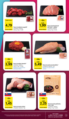 Tesco supermarkety od 29.4. do 5.5.2026