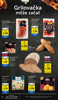 Tesco supermarkety od 29.4. do 5.5.2026