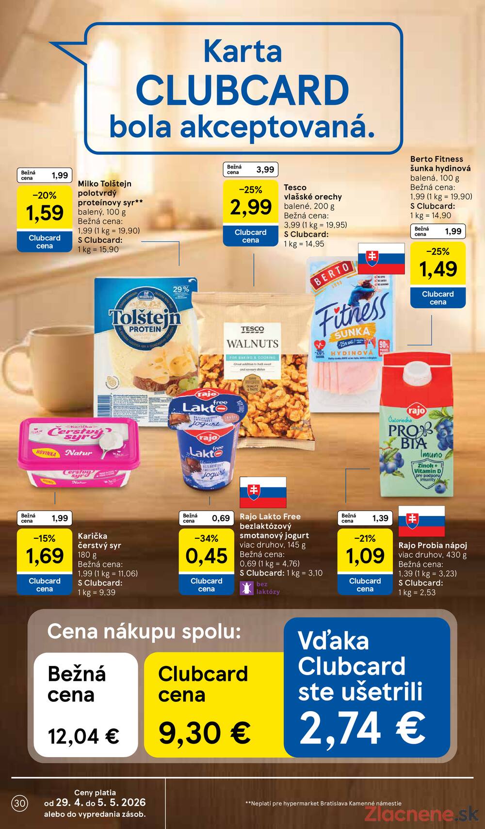 Leták Tesco - Tesco malé hypermarkety 29.4. - 5.5. - strana 30