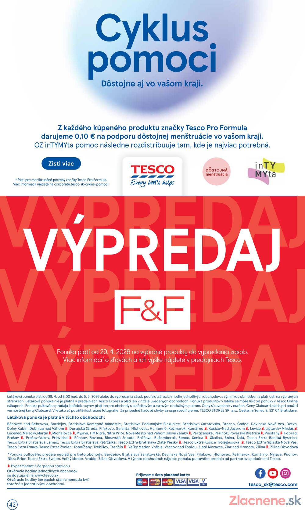 Leták Tesco - Tesco malé hypermarkety 29.4. - 5.5. - strana 42