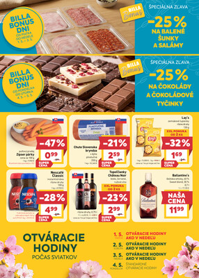 BILLA od 29.4. do 5.5.2026