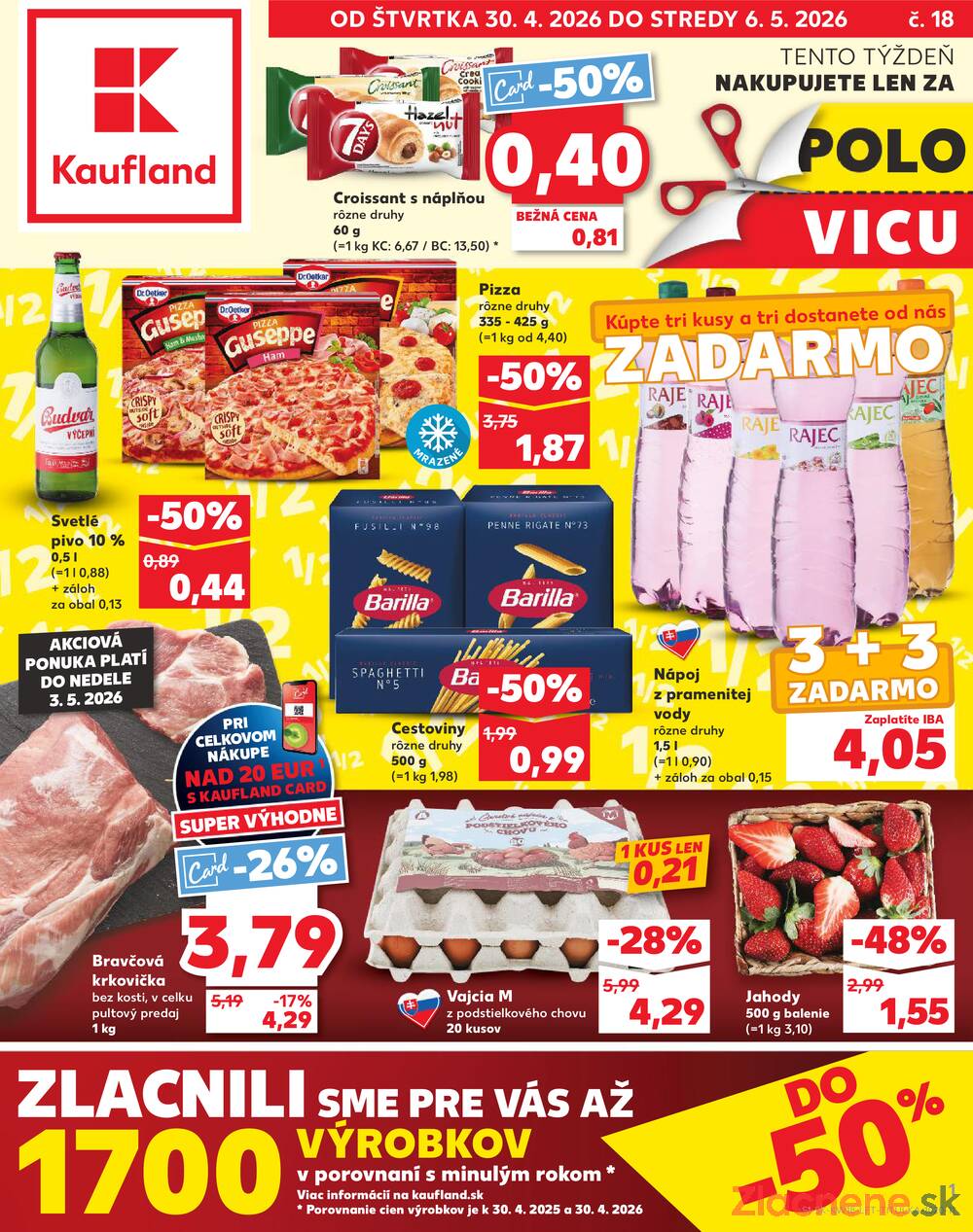 Leták Kaufland - Kaufland 30.4. - 6.5. - Kaufland Tvrdošín - strana 1