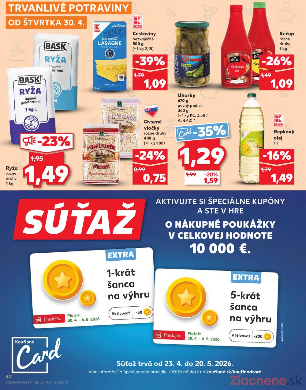Kaufland 30.4. - 6.5. - Kaufland Bytča