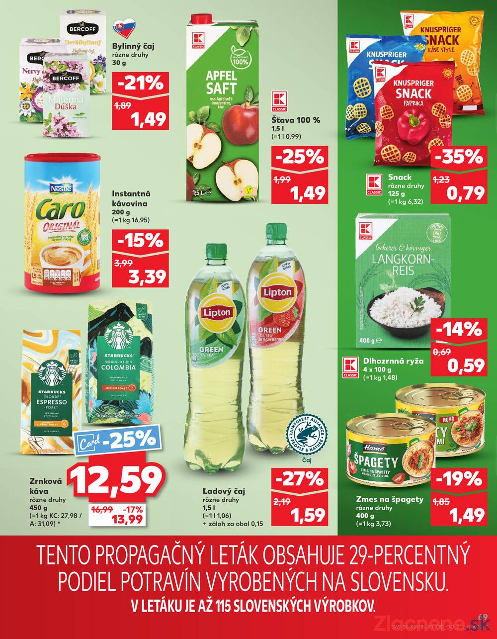 Leták Kaufland - Kaufland 30.4. - 6.5. - Kaufland Spišská Nová Ves - strana 69
