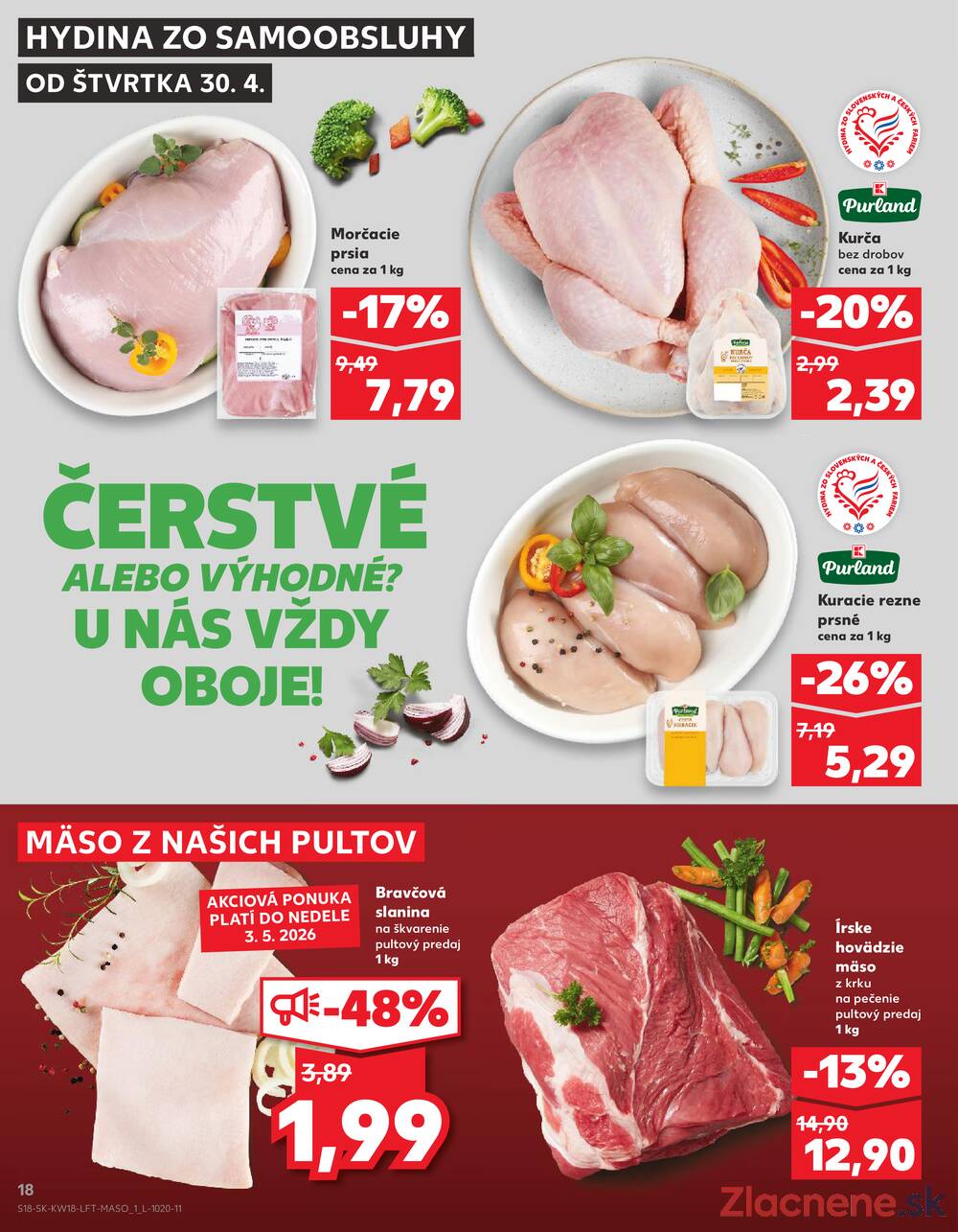 Kaufland 30.4. - 6.5. - Kaufland Poprad - Jiřího Wolkera