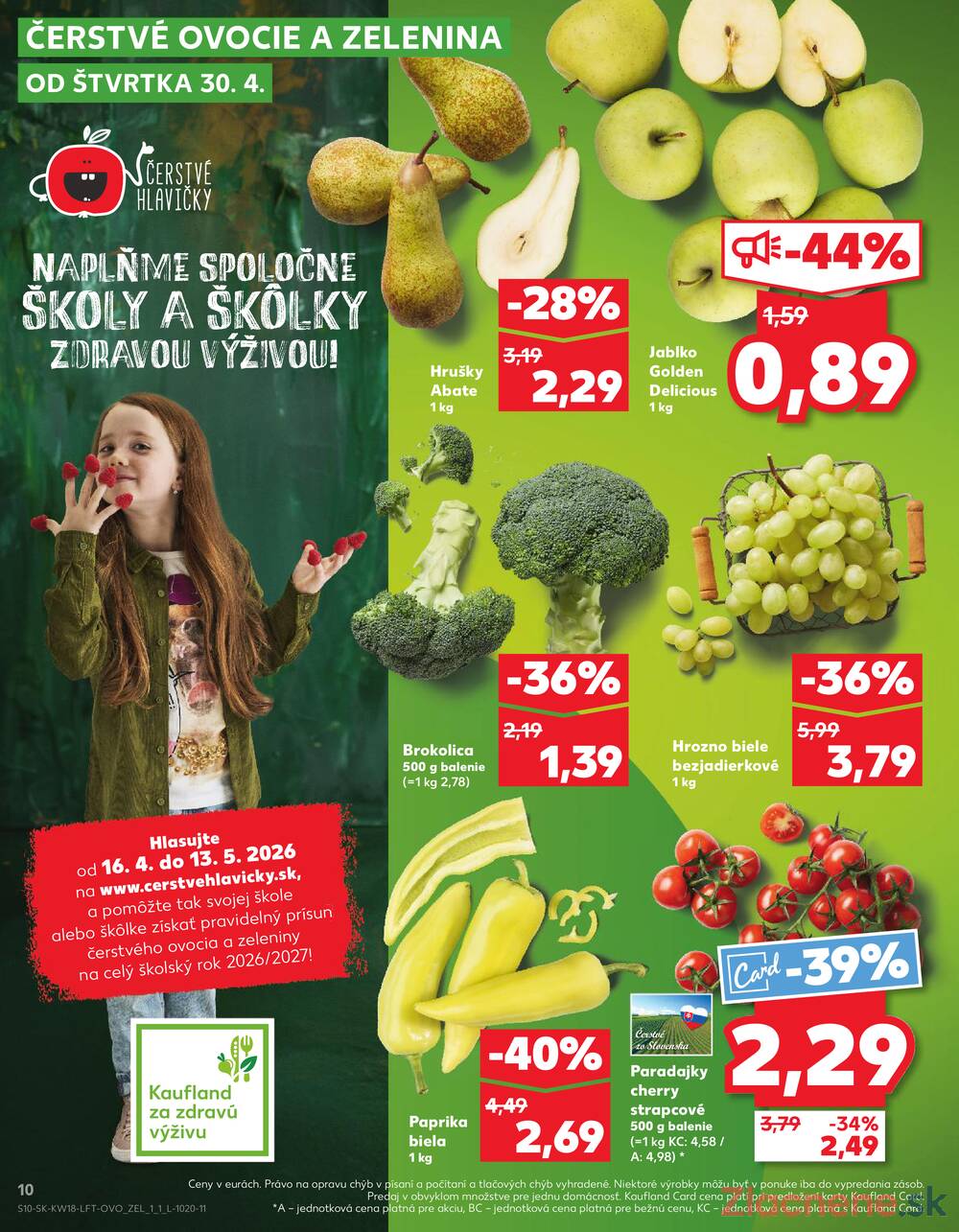Leták Kaufland - Kaufland 30.4. - 6.5. - Kaufland Hlohovec - strana 10