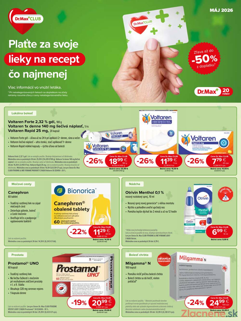 Leták Dr.Max - Dr.Max do 31.5. - strana 1