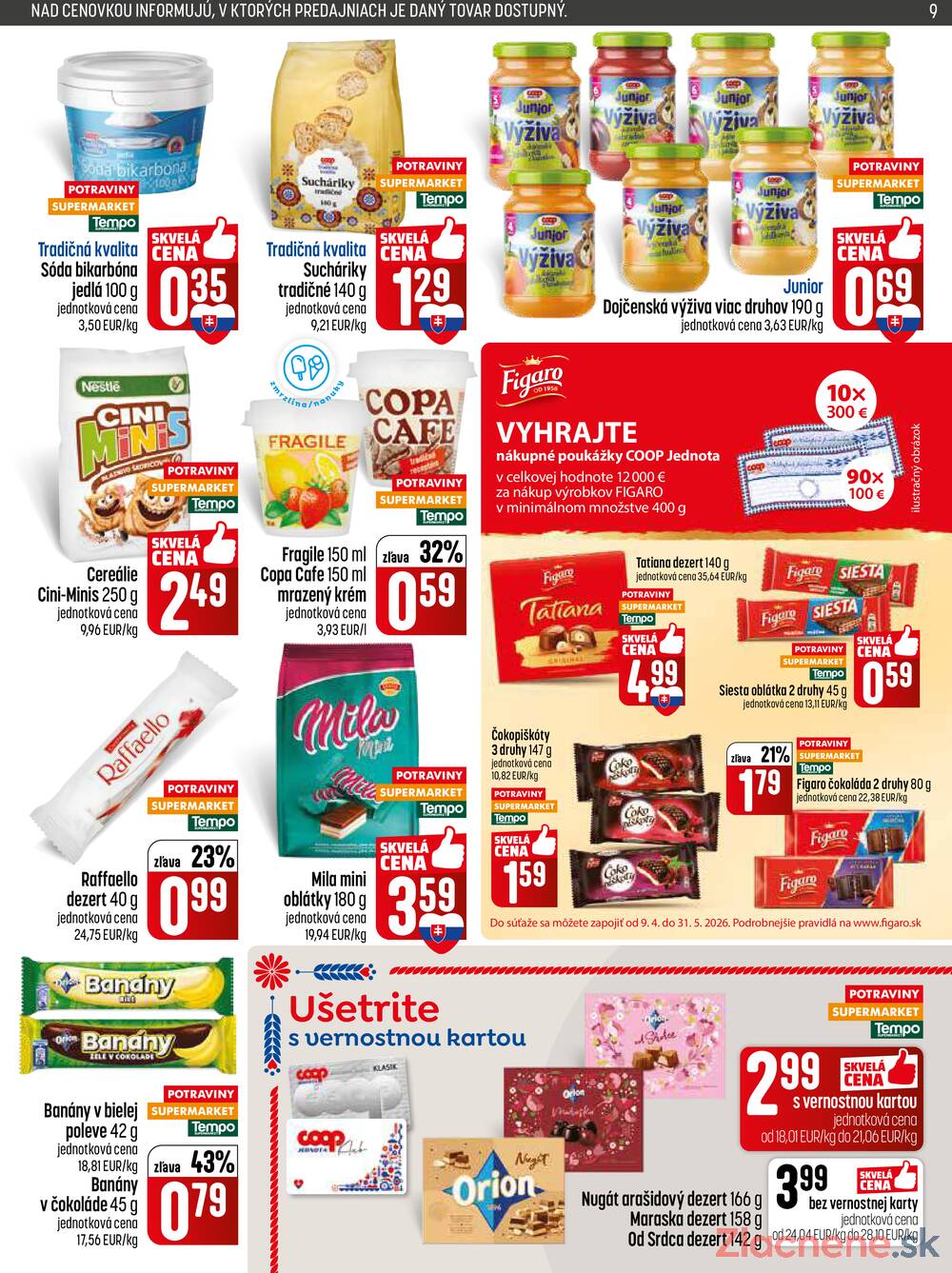 Leták COOP Jednota Slovensko - COOP do 13.5. - strana 9